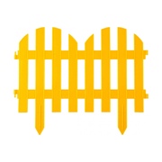 Забор декоративный GRINDA ПАЛИСАДНИК 28*300см, желтый арт.422205-Y